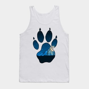 Wolf Paw Print - Mount Hood Tank Top